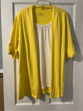 Easy Essentials Cotton 2 for 1 top size 1X